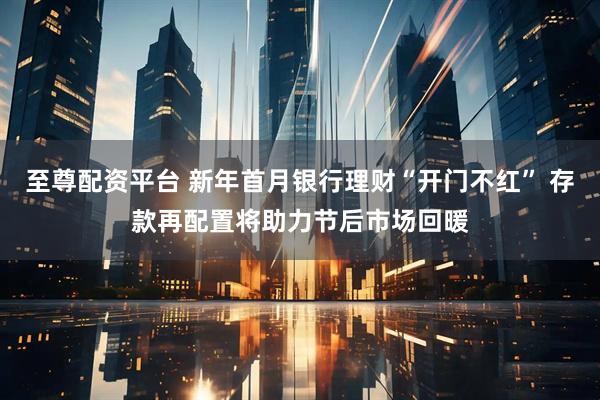 至尊配资平台 新年首月银行理财“开门不红” 存款再配置将助力节后市场回暖